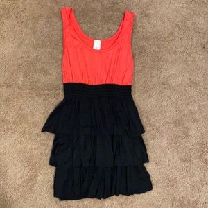 Tiered mini dress